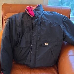 CB Sports Orange Jacket with Pink Logo